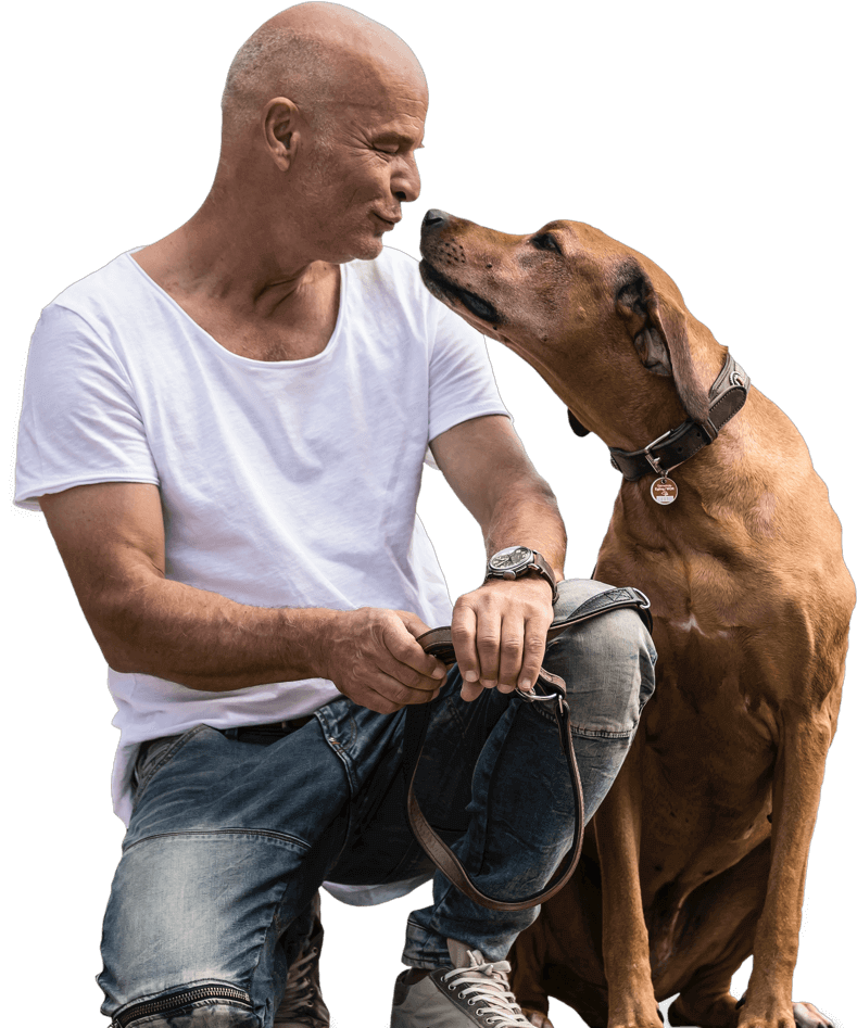 Stephan Lehmann und sein Hund